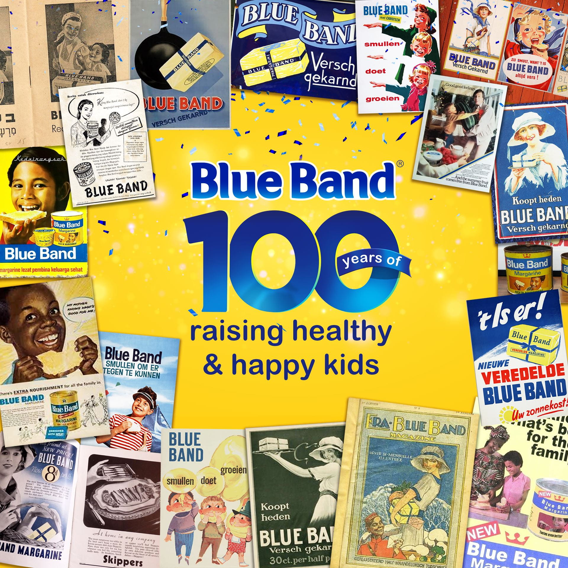 BlueBand celebrating 100 years of raising  healthy & happy kids
